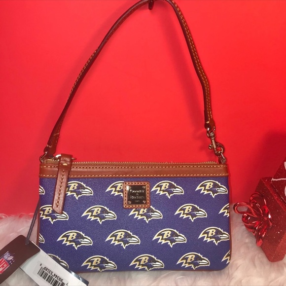 ‼️ SALE NEW DOONEY ‼️ BOURKE  RAVENS NFL WRISTLET - Picture 2 of 6